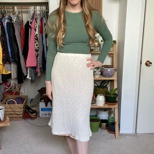 Vintage boho crochet skirt